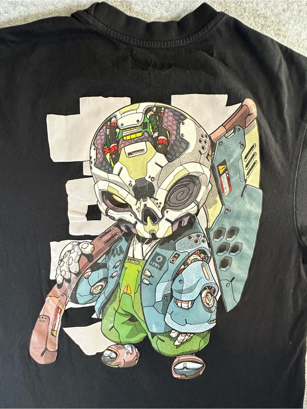 RARE Clogtwo x Wetworks Mechasoul Shinigami Blue Rush Graphic Tee Size